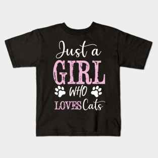 Just a girl who loves cats T-Shirt Kids T-Shirt